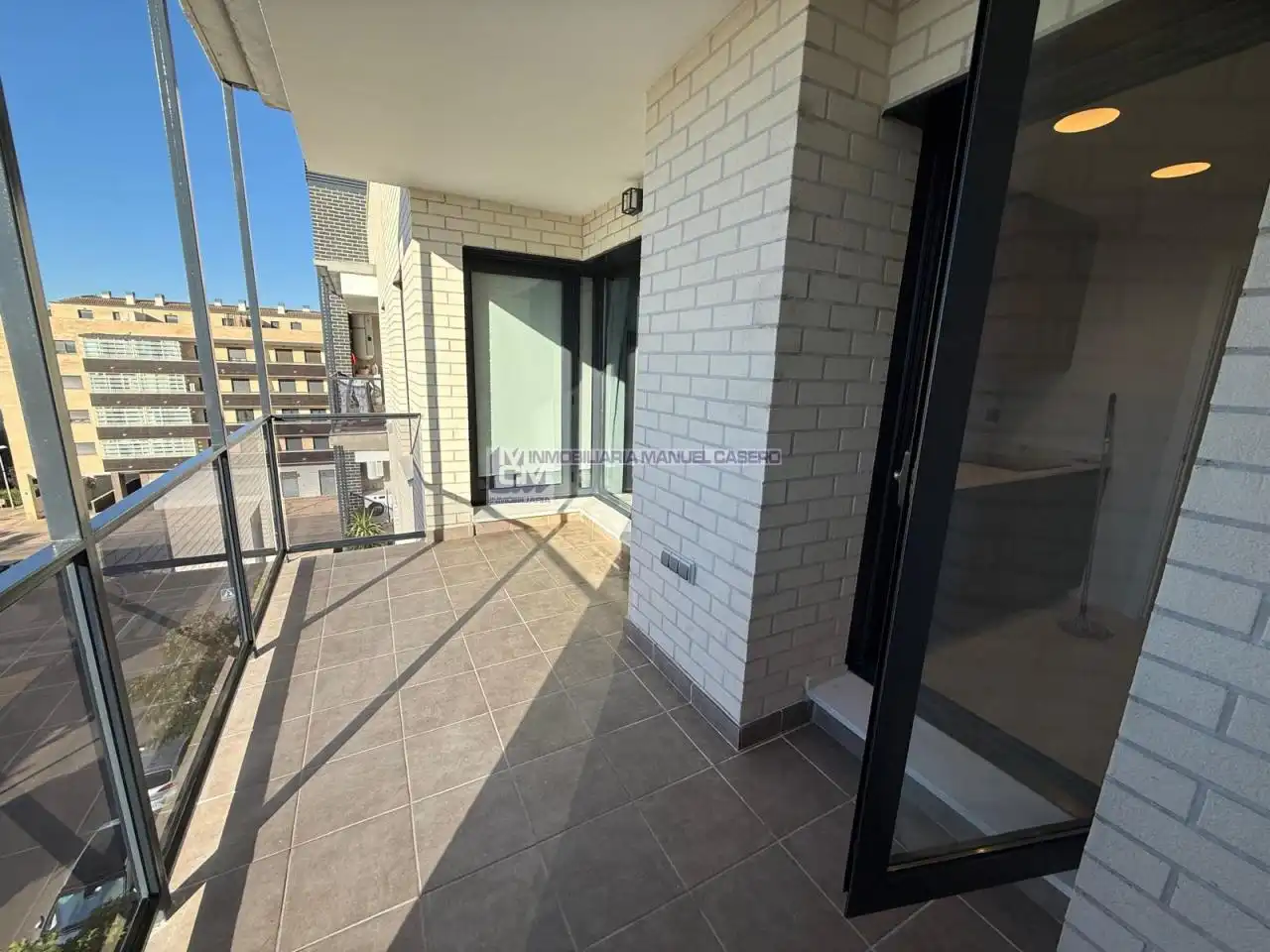 Balcony of Flat for rent in Cáceres  with Air Conditioner, Heating and Terrace