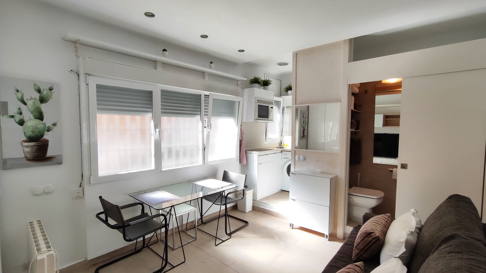 Sala d'estar de Pis de lloguer en  Barcelona Capital amb Moblat