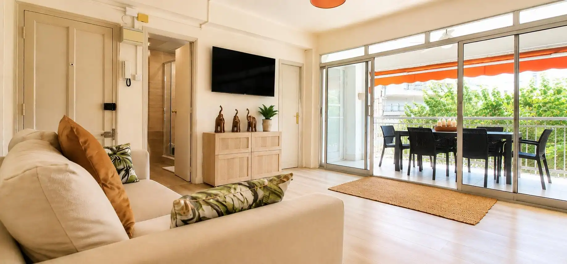 Wohnzimmer von Wohnung zum Verkauf in Salou mit Klimaanlage, Terrasse und Möbliert