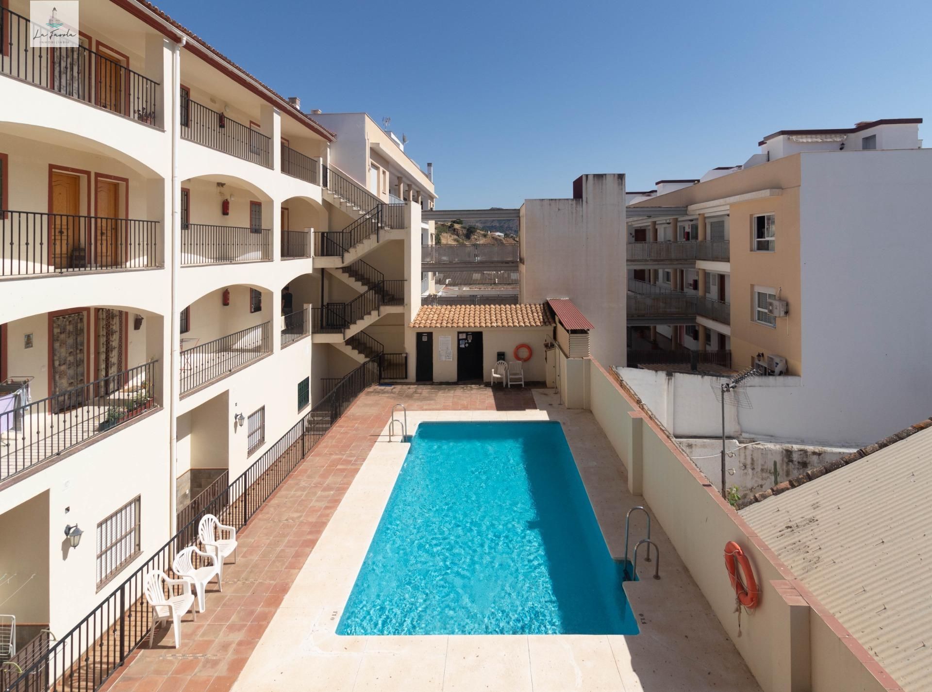 Swimming pool of Flat for sale in Álora  with Terrace, Storage room and Community pool
