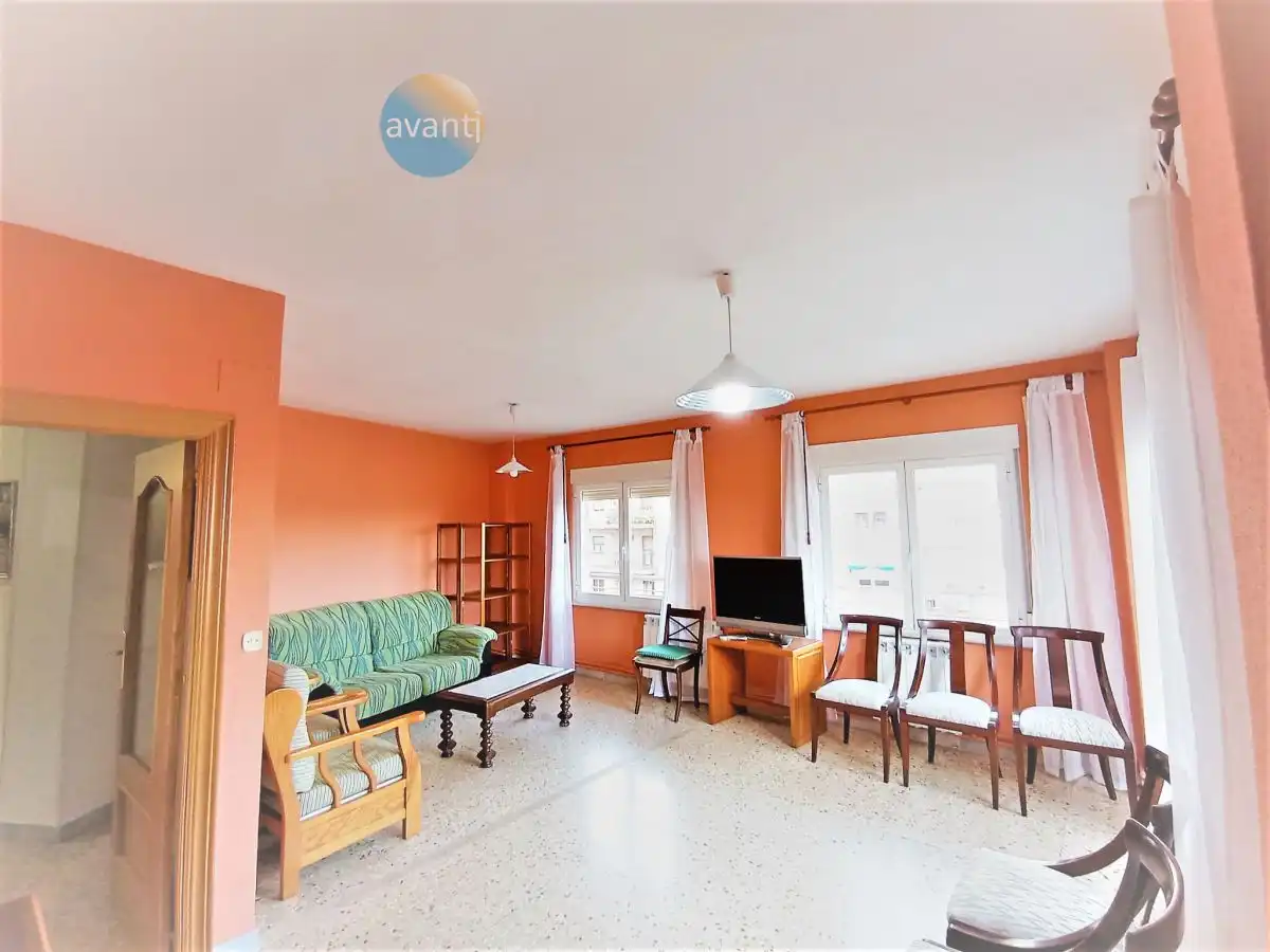 Living room of Flat for rent in Salamanca  with Heating, Terrace and Furnished
