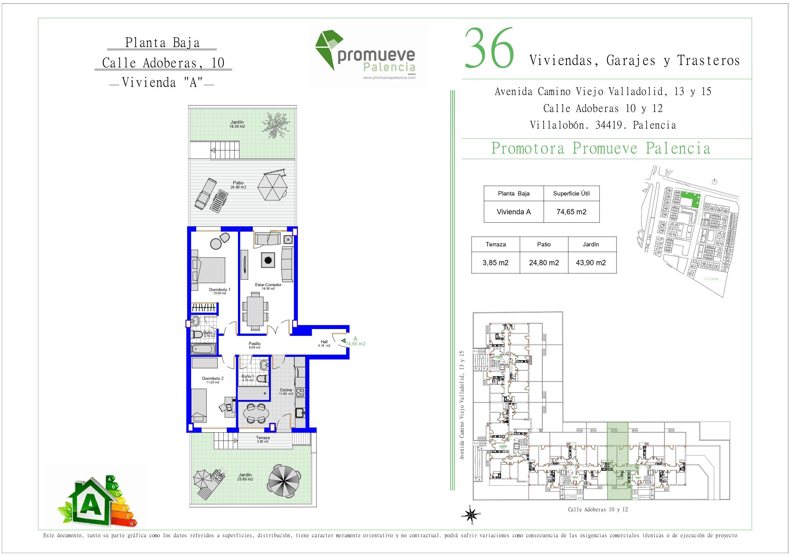 Flat for sale in Villalobón  with Private garden, Terrace and Storage room