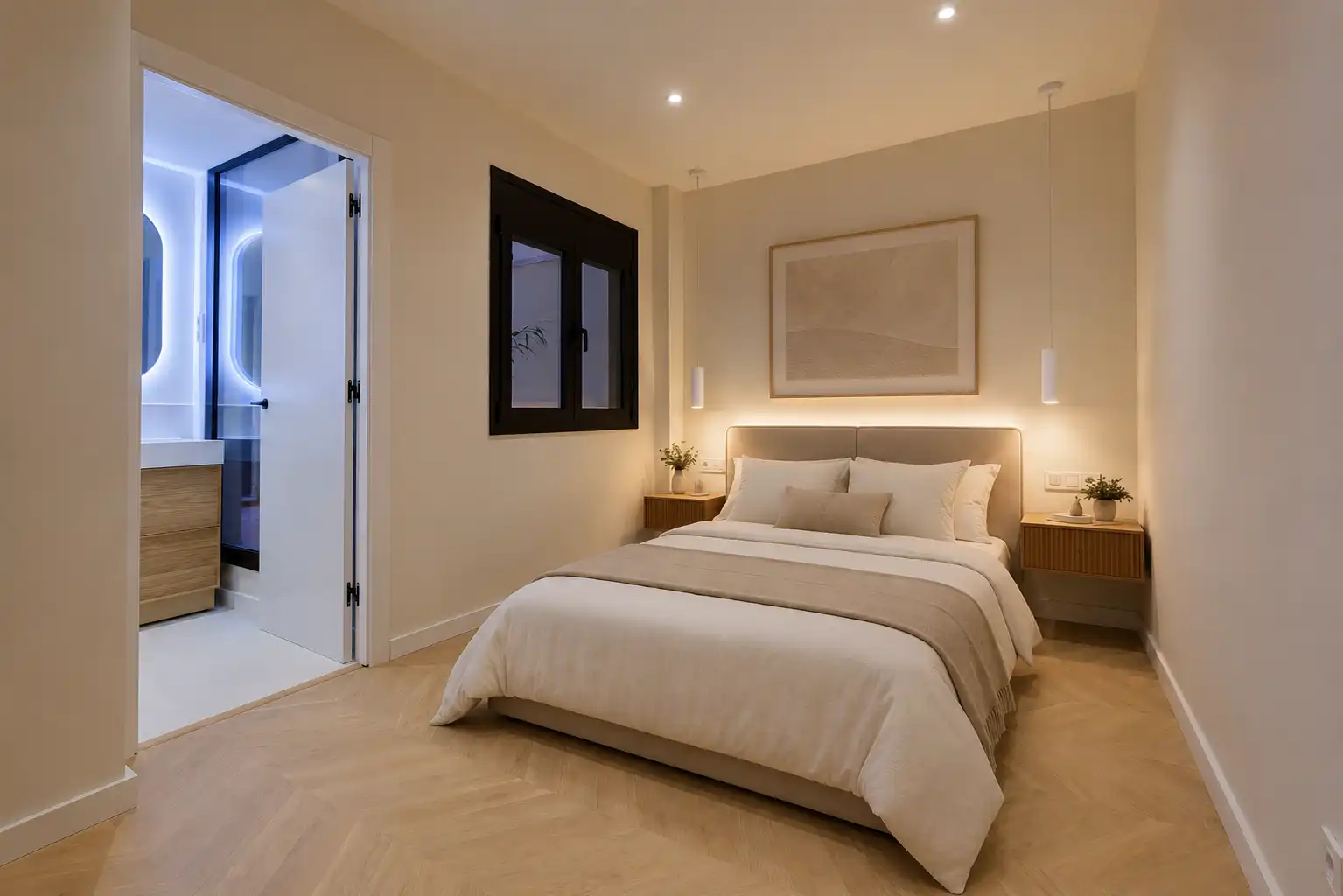 Bedroom of Flat for sale in L'Hospitalet de Llobregat  with Heating, Terrace and Balcony