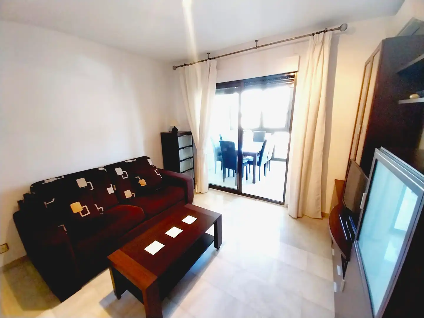 Sala de estar de Piso en venta en Benidorm con Aire acondicionado, Parquet y Terraza