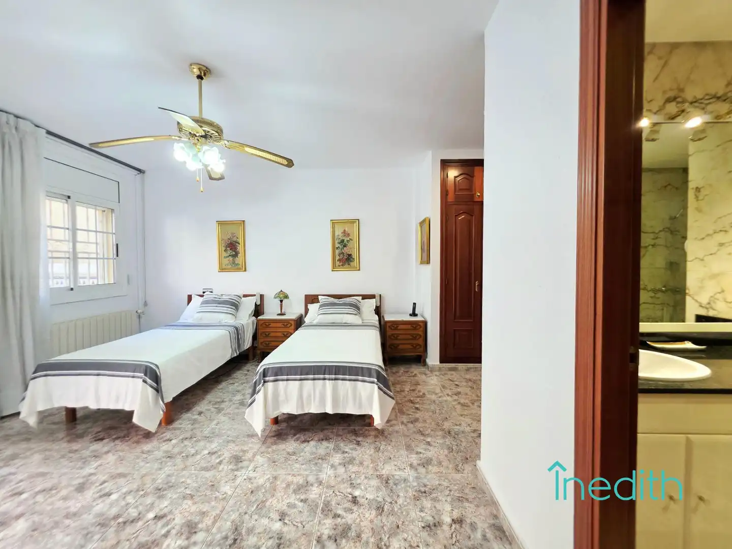 Schlafzimmer von Wohnung zum Verkauf in Cubelles mit Heizung, Privatgarten und Terrasse