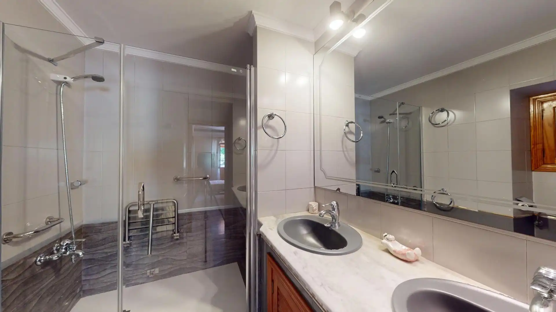Badezimmer von Country house zum Verkauf in  Palma de Mallorca mit Klimaanlage, Heizung und Privatgarten