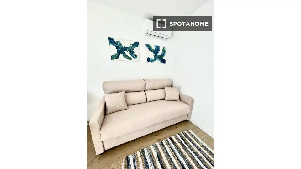 Wohnzimmer von Wohnung zur untervermieten in Sitges mit Klimaanlage und Terrasse