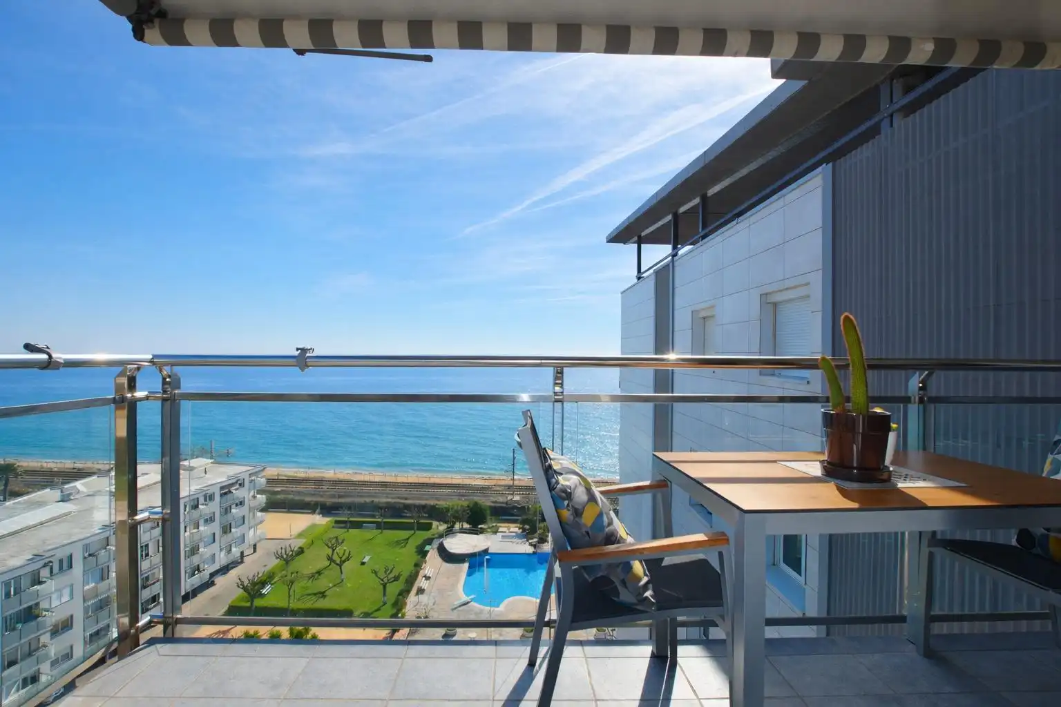 Terrasse von Dachboden zum Verkauf in Cabrera de Mar mit Balkon und Gemeinschaftspool