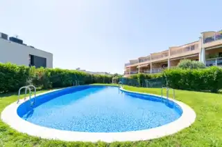 Swimming pool of Flat for sale in Palau-saverdera  with Air Conditioner, Private garden and Terrace