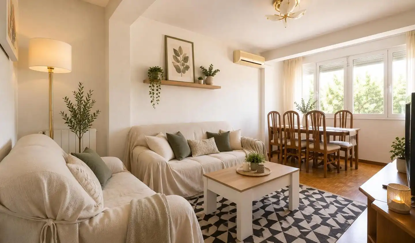 Living room of Flat for sale in Madrid  with Air Conditioner, Heating and Terrace