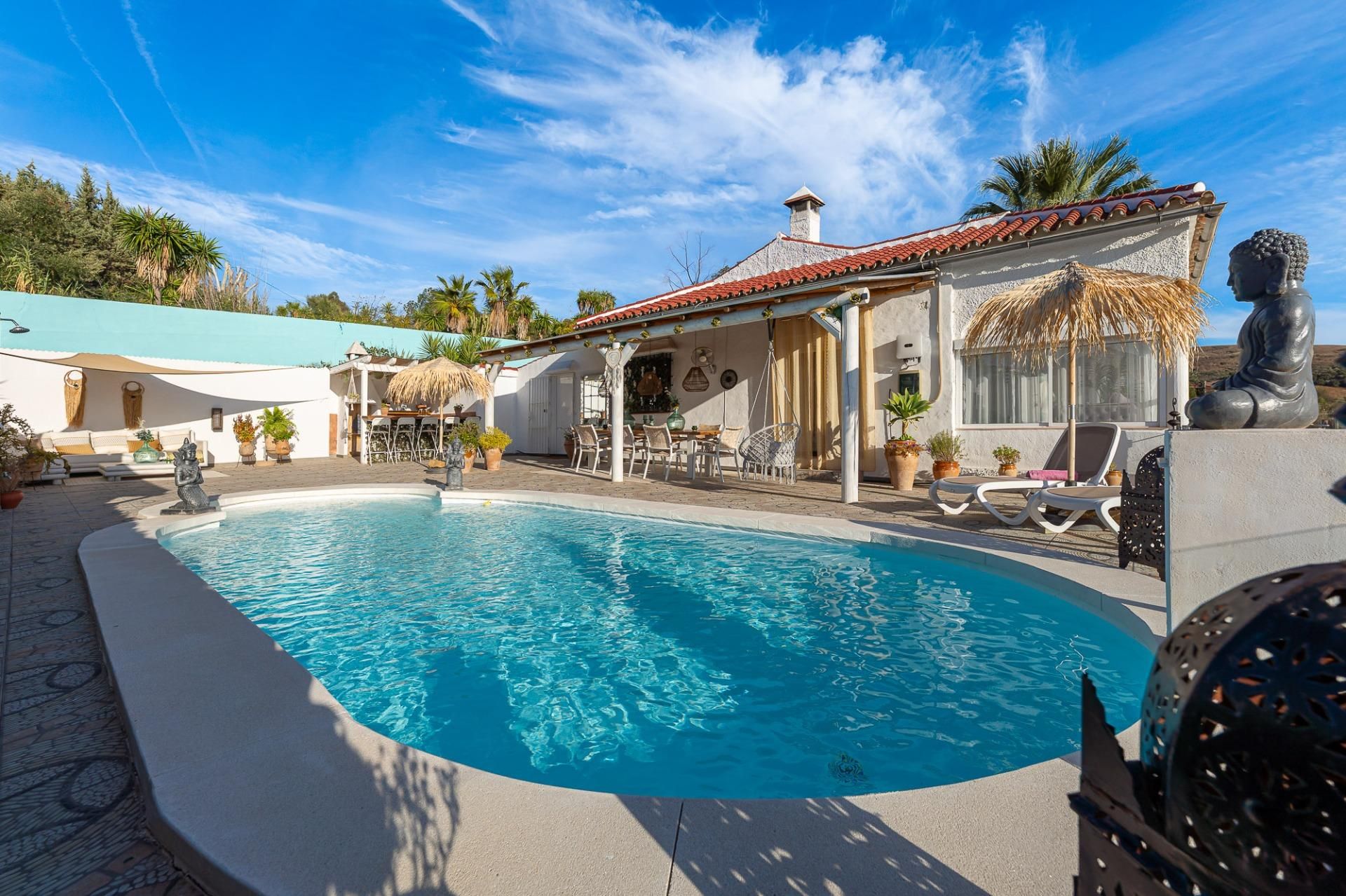 Piscina de Casa o xalet en venda en Almogía amb Aire condicionat, Calefacció i Jardí privat