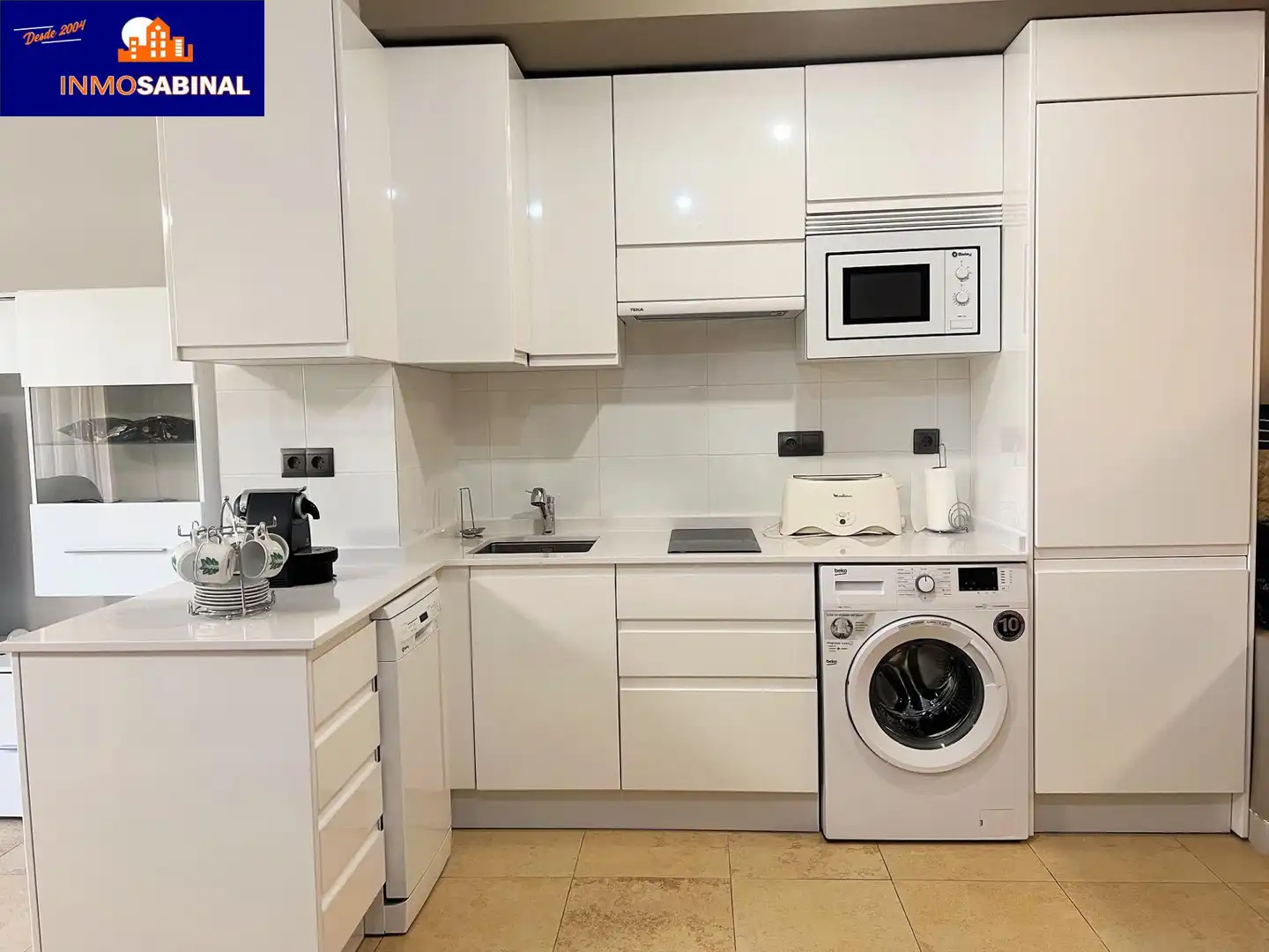 Cocina de Apartamento en venta en Vícar con Aire acondicionado, Calefacción y Jardín privado