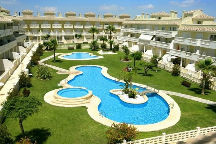 Garden of Flat to rent in Santa Pola  with Air Conditioner, Terrace and Community pool