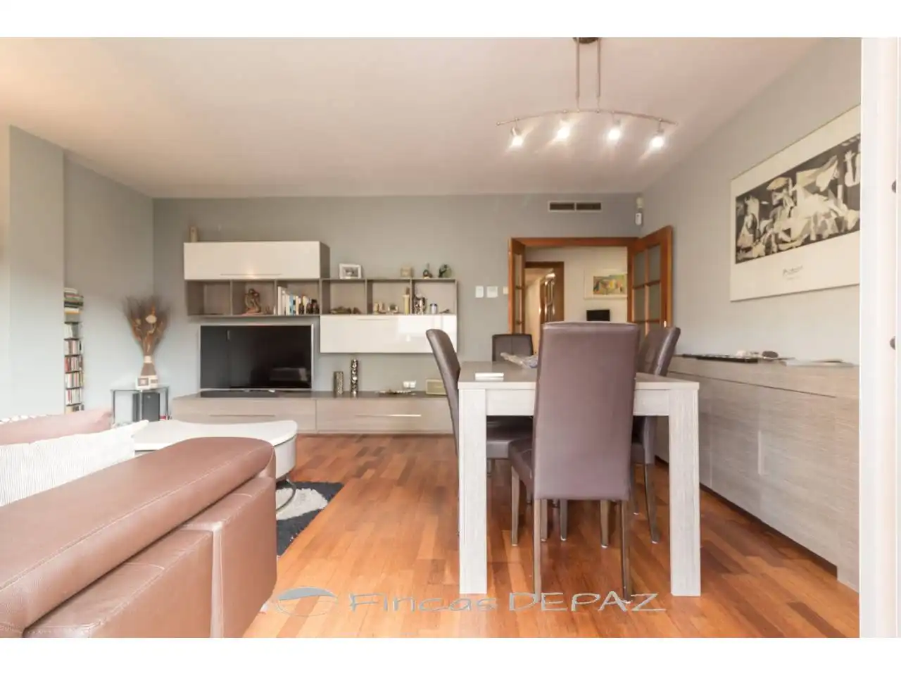 Living room of Flat for sale in Castelldefels  with Air Conditioner, Heating and Parquet flooring