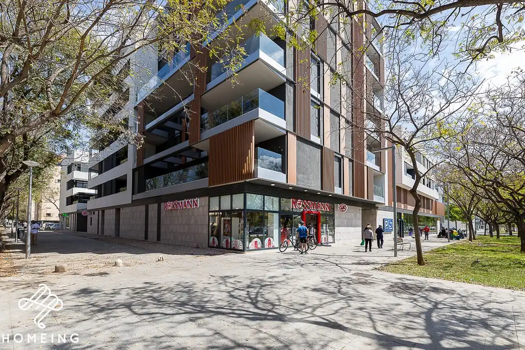 Vista exterior de Pis en venda en  Palma de Mallorca amb Aire condicionat, Parquet i Terrassa