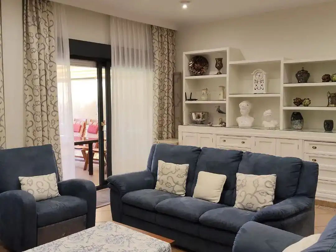 Sala de estar de Piso en venta en Islantilla con Aire acondicionado, Jardín privado y Piscina