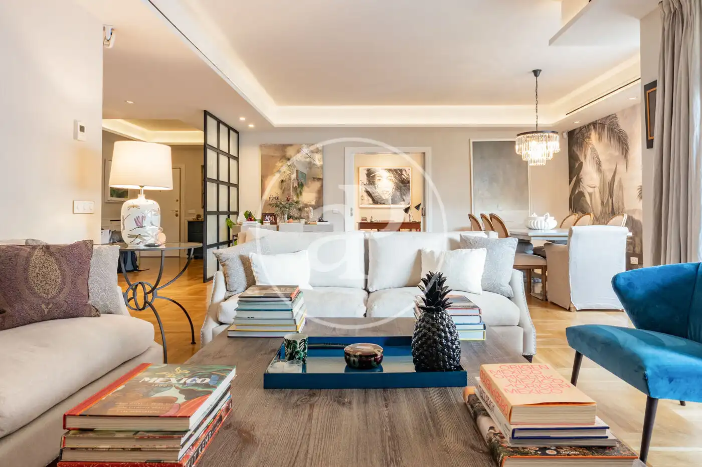 Sala de estar de Piso en venta en  Madrid Capital con Aire acondicionado, Calefacción y Terraza