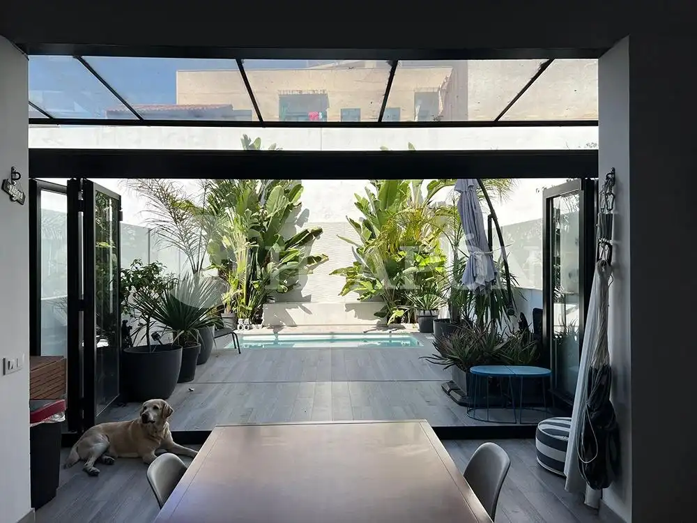 Terraza de Casa adosada en venta en Badalona con Aire acondicionado, Calefacción y Jardín privado