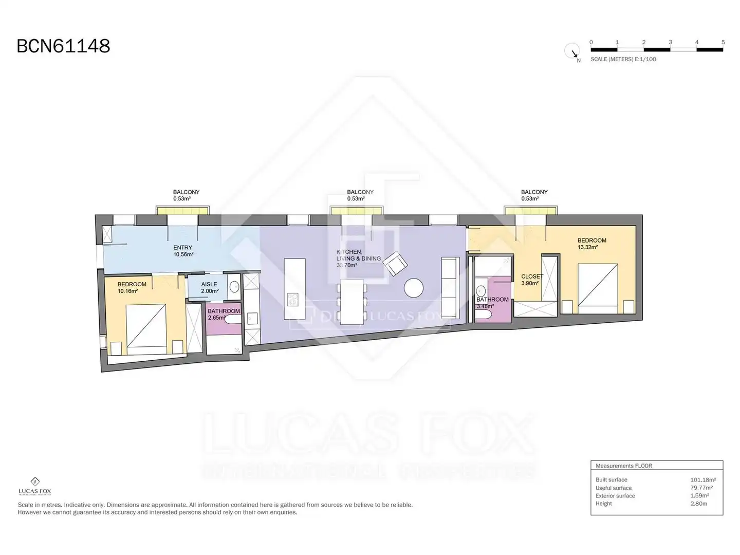 Piso en venta en Barcelona con Aire acondicionado, Calefacción y Parquet