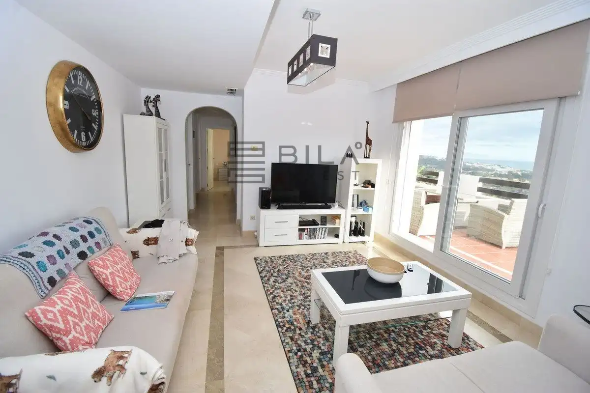 Wohnzimmer von Dachboden zum Verkauf in Mijas mit Klimaanlage, Terrasse und Abstellraum