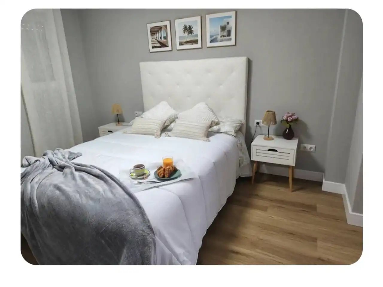 Bedroom of Flat for rent in Roquetas de Mar  with Air Conditioner, Terrace and Furnished