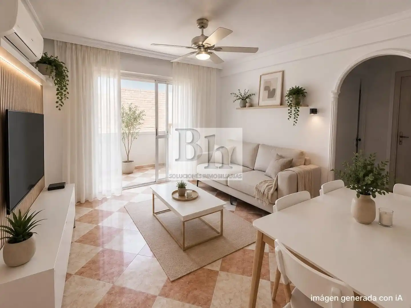 Sala de estar de Piso en venta en Málaga con Aire acondicionado