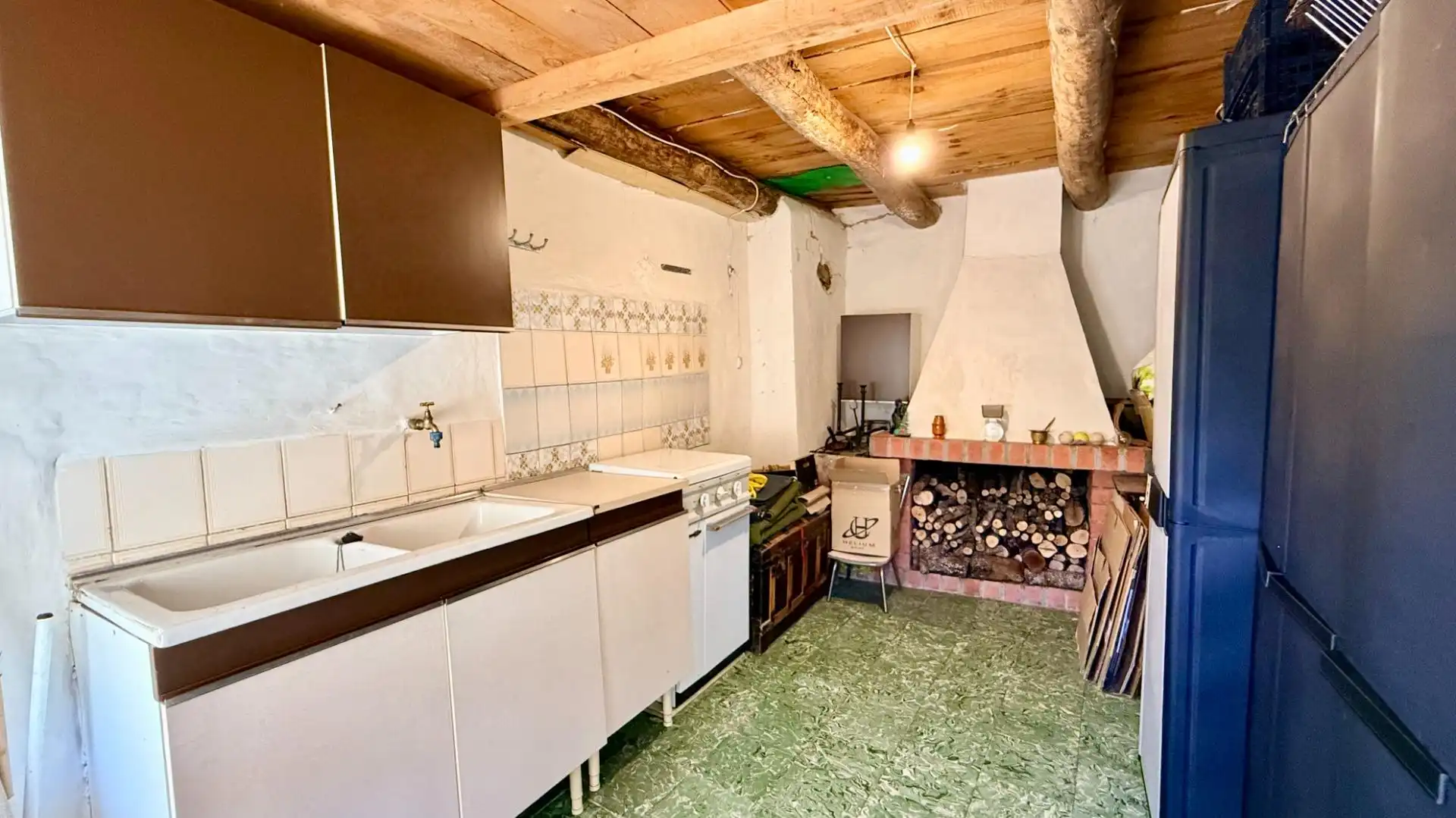 Cuina de Casa o xalet en venda en Torrecilla del Pinar amb Jardí privat, Traster i Moblat