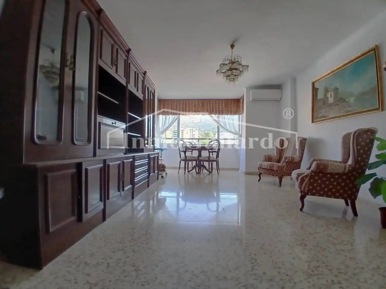 Sala de estar de Piso de alquiler en Málaga con Aire acondicionado, Terraza y Amueblado