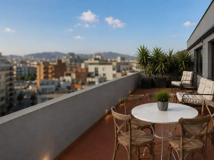 Terrasse von Büro zur Miete in Barcelona mit Klimaanlage, Heizung und Terrasse