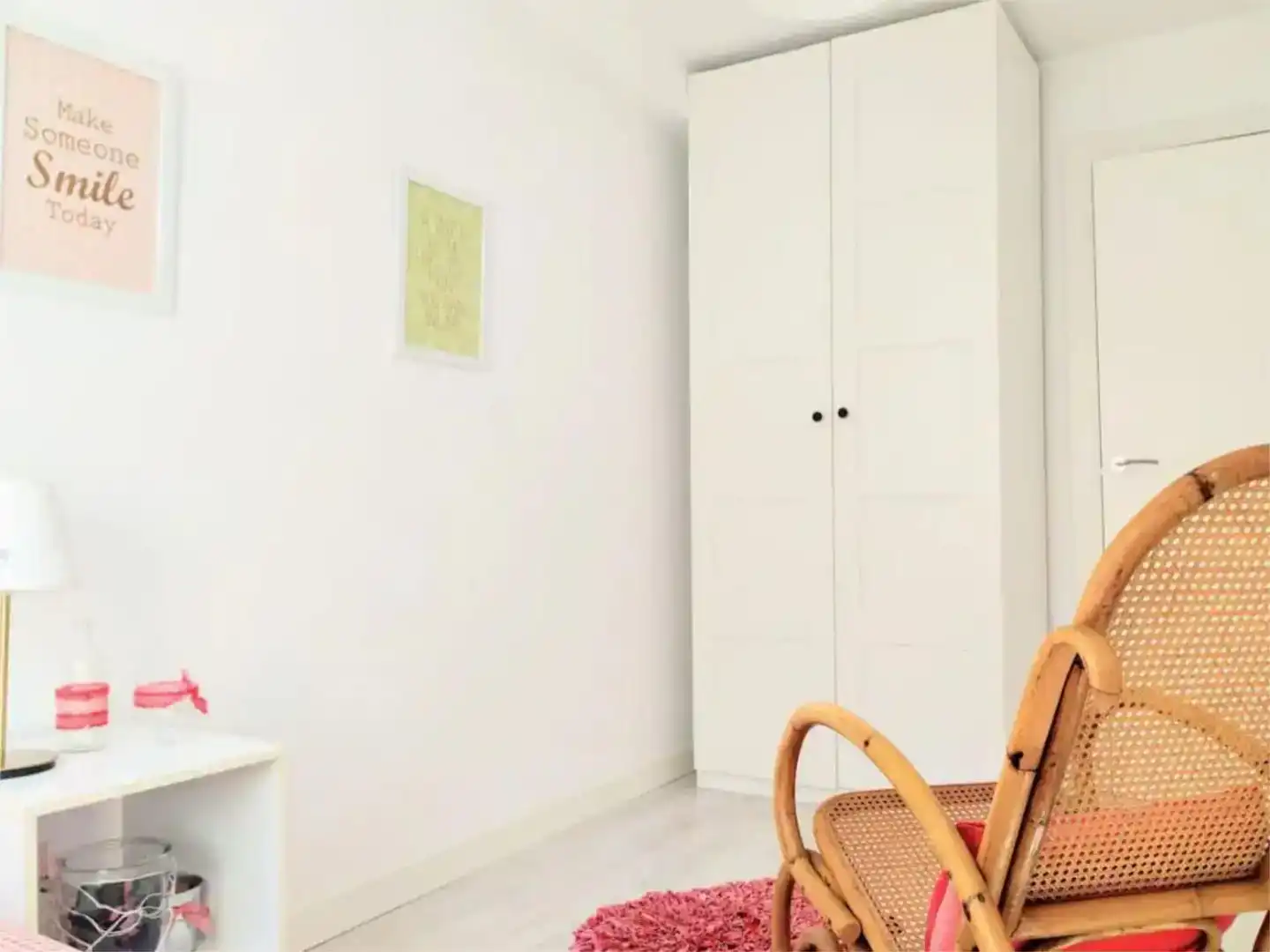 Schlafzimmer von Wohnung zur Miete in  Zaragoza Capital mit Klimaanlage und Balkon