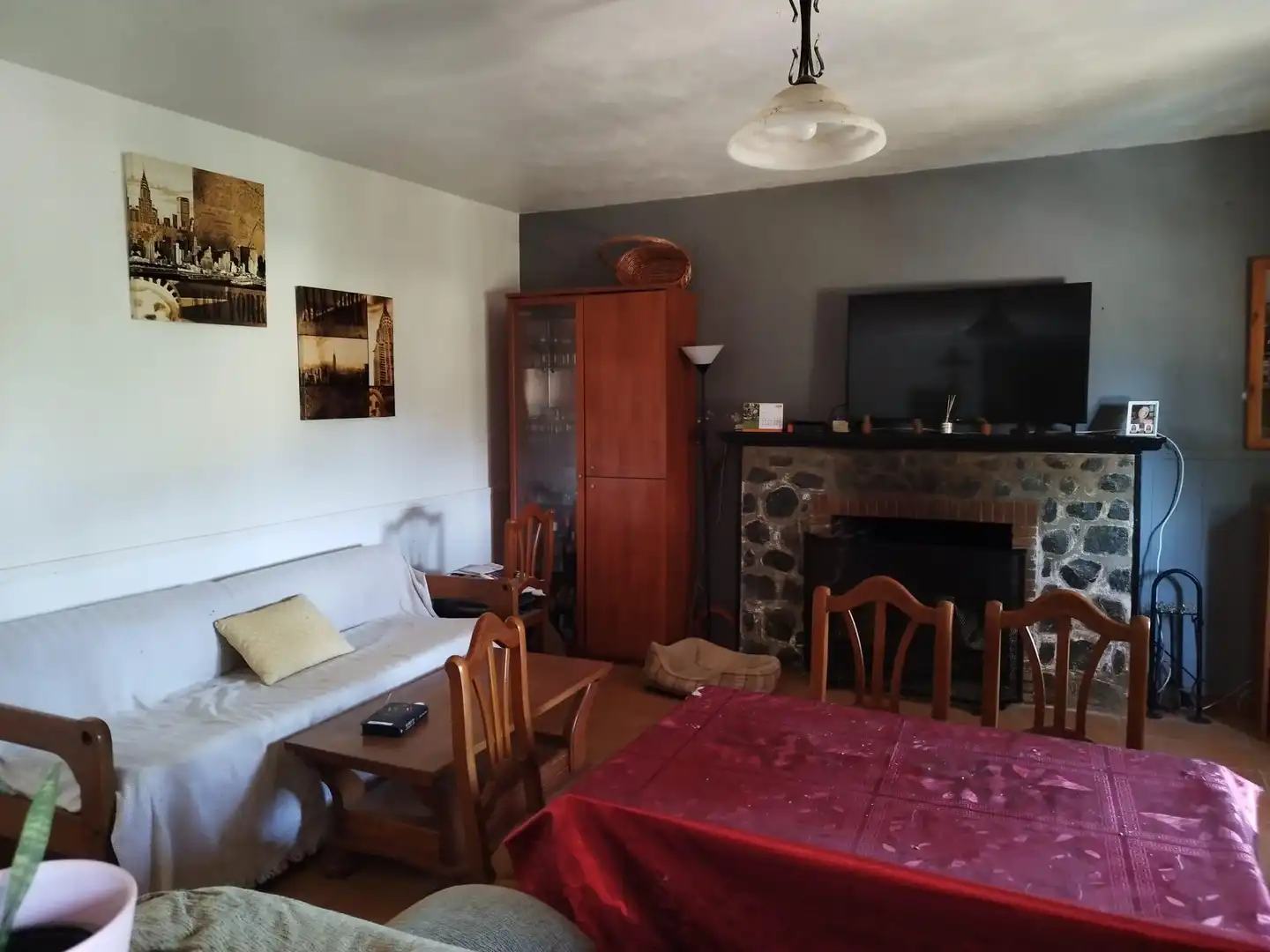 Sala d'estar de Finca rústica en venda en Almadén de la Plata amb Jardí privat