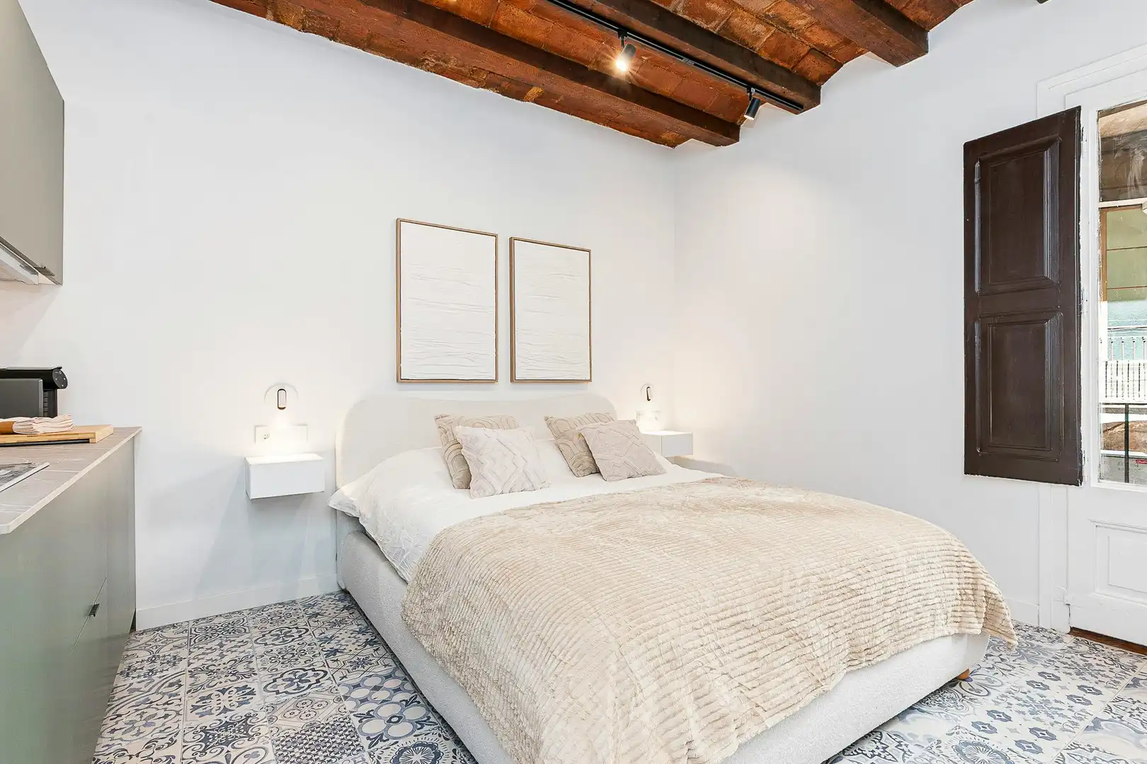 Bedroom of Flat for rent in Barcelona  with Air Conditioner, Heating and Furnished