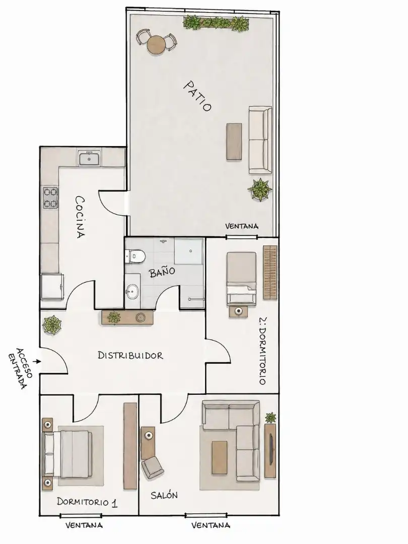 Piso en venta en Madrid con Aire acondicionado, Calefacción y Parquet