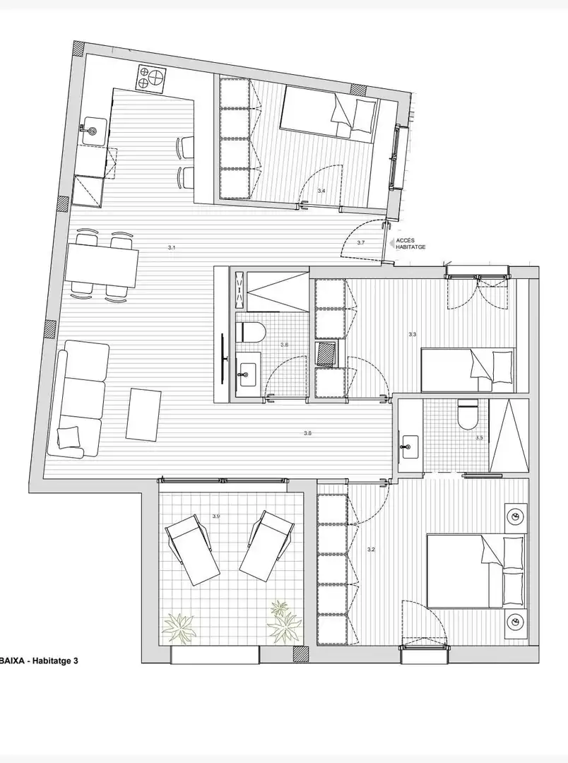 Piso en venta en Sant Boi de Llobregat con Parquet, Terraza y Trastero