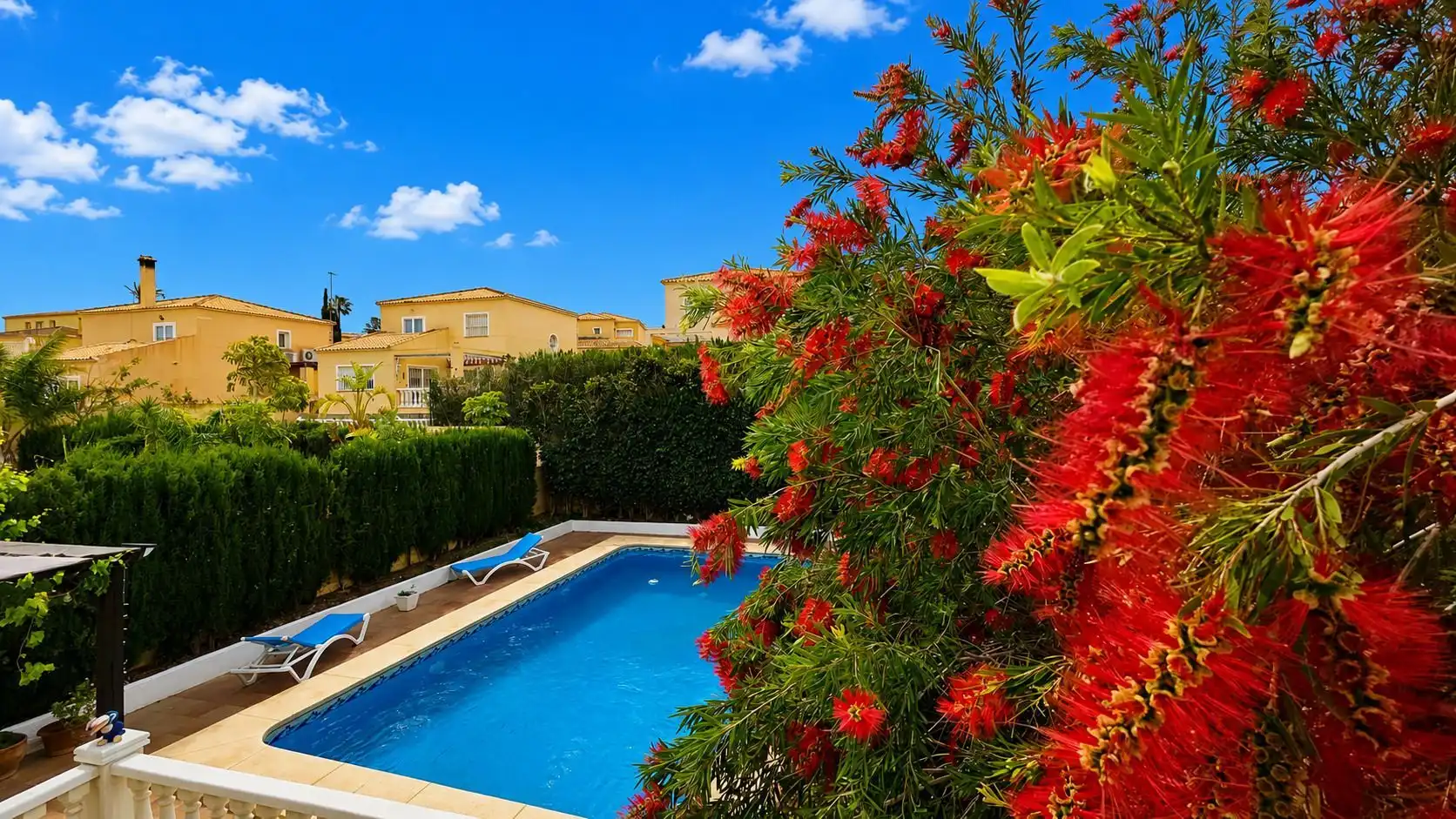 Piscina de Casa o chalet en venta en La Nucia con Aire acondicionado, Jardín privado y Terraza