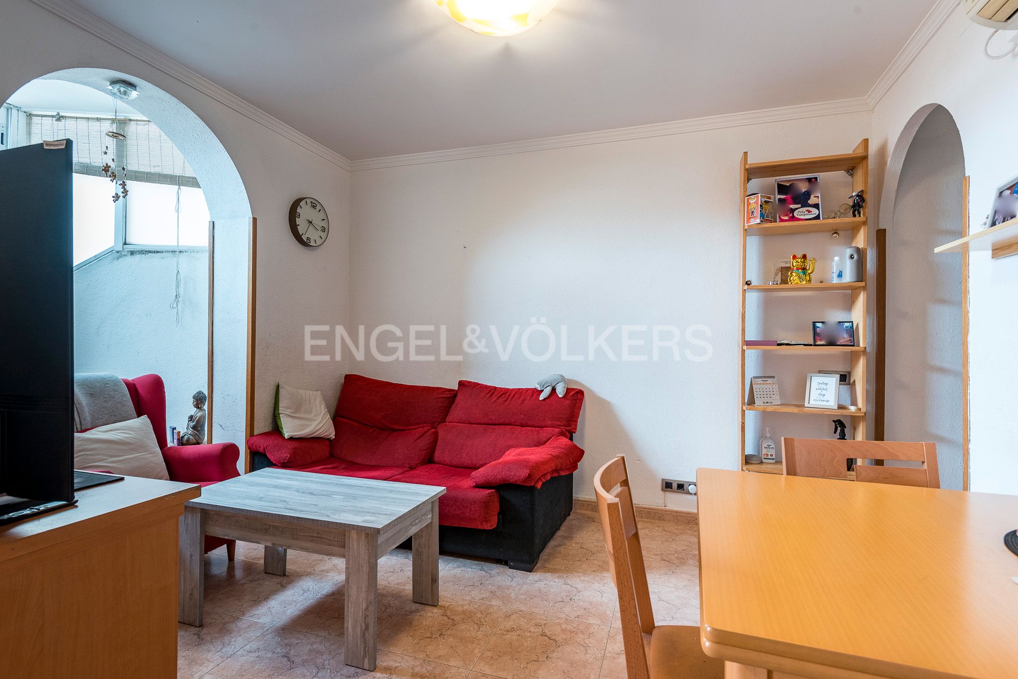 Sala d'estar de Apartament en venda en  Barcelona Capital amb Aire condicionat, Calefacció i Balcó