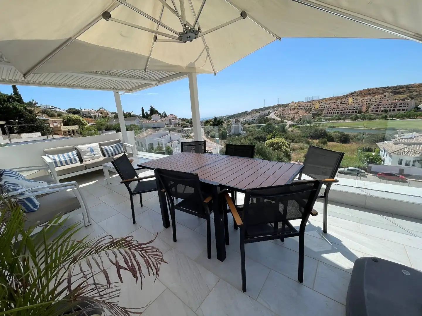 Terraza de Casa o chalet de alquiler en Estepona con Aire acondicionado, Terraza y Piscina