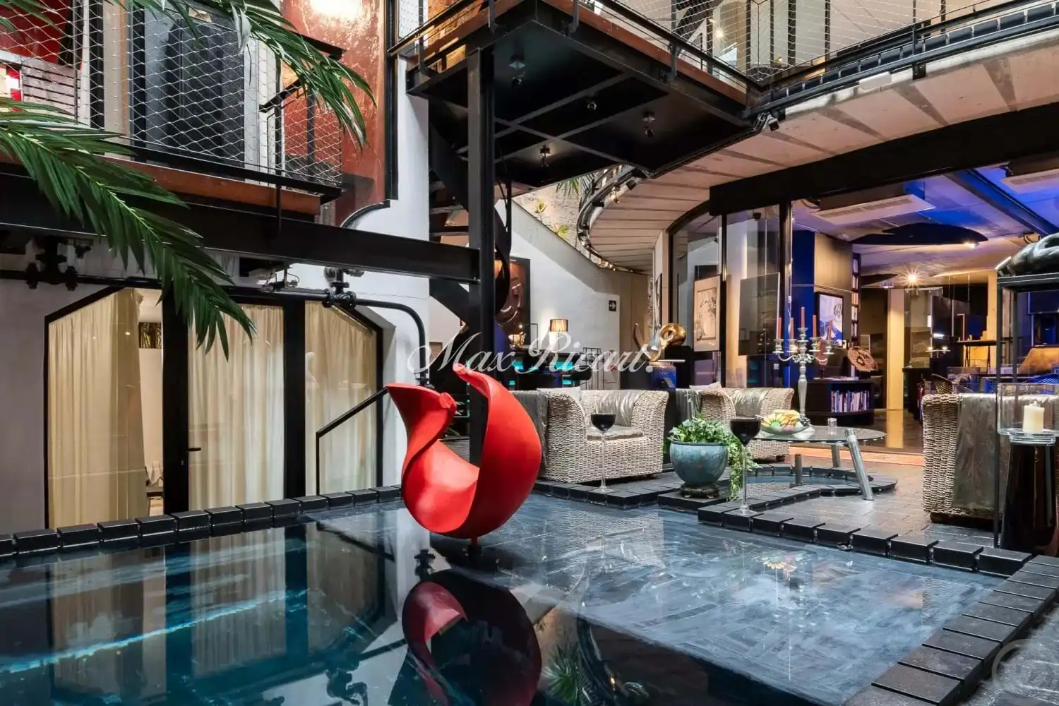 Living room of Single-family semi-detached for sale in  Barcelona Capital  with Terrace, Storage room and Swimming Pool