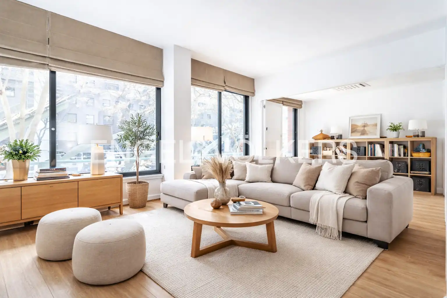 Sala d'estar de Pis en venda en  Barcelona Capital amb Calefacció i Parquet