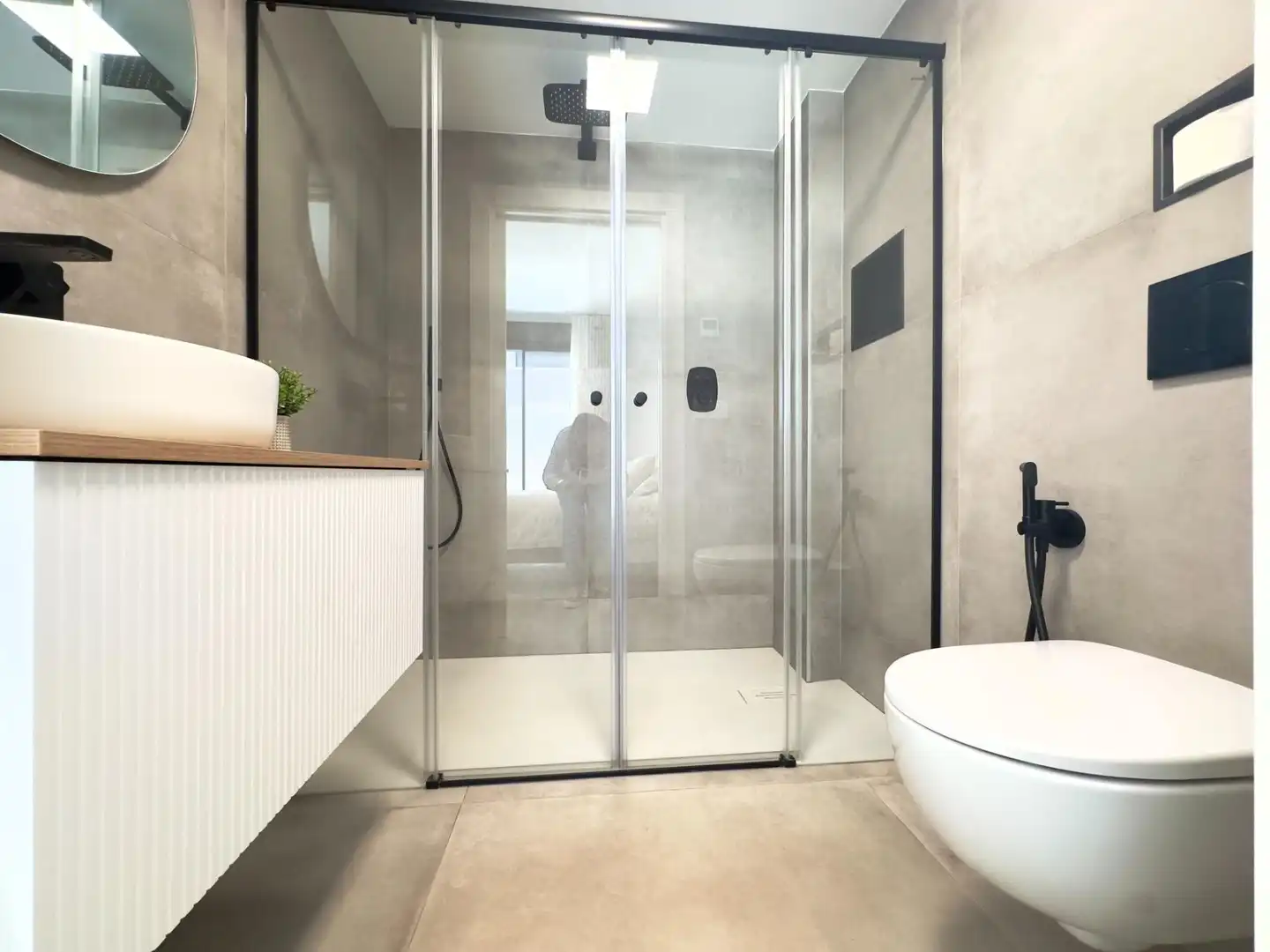 Bany de Apartament en venda en San Pedro del Pinatar amb Aire condicionat, Terrassa i Traster