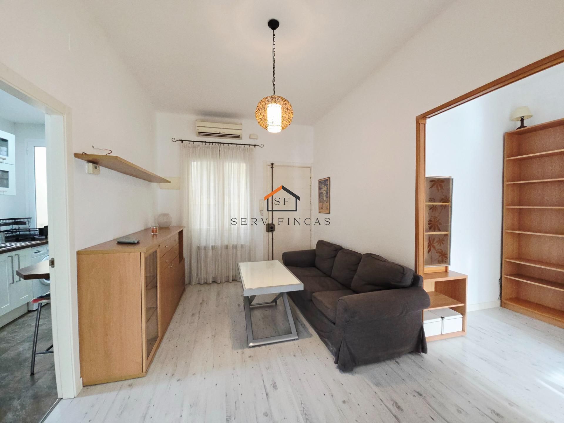 Sala d'estar de Pis de lloguer en  Madrid Capital amb Aire condicionat, Calefacció i Moblat