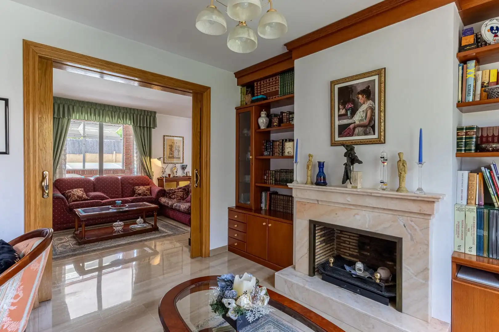 Sala d'estar de Casa o xalet en venda en El Masnou amb Calefacció, Jardí privat i Terrassa