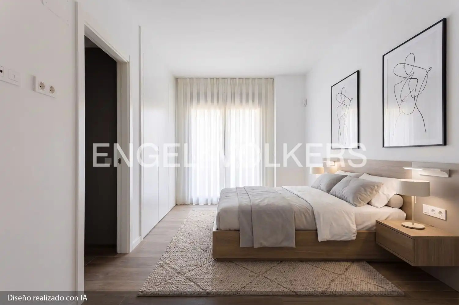 Bedroom of Apartments for sale in Valencia  with Air Conditioner, Heating and Private garden