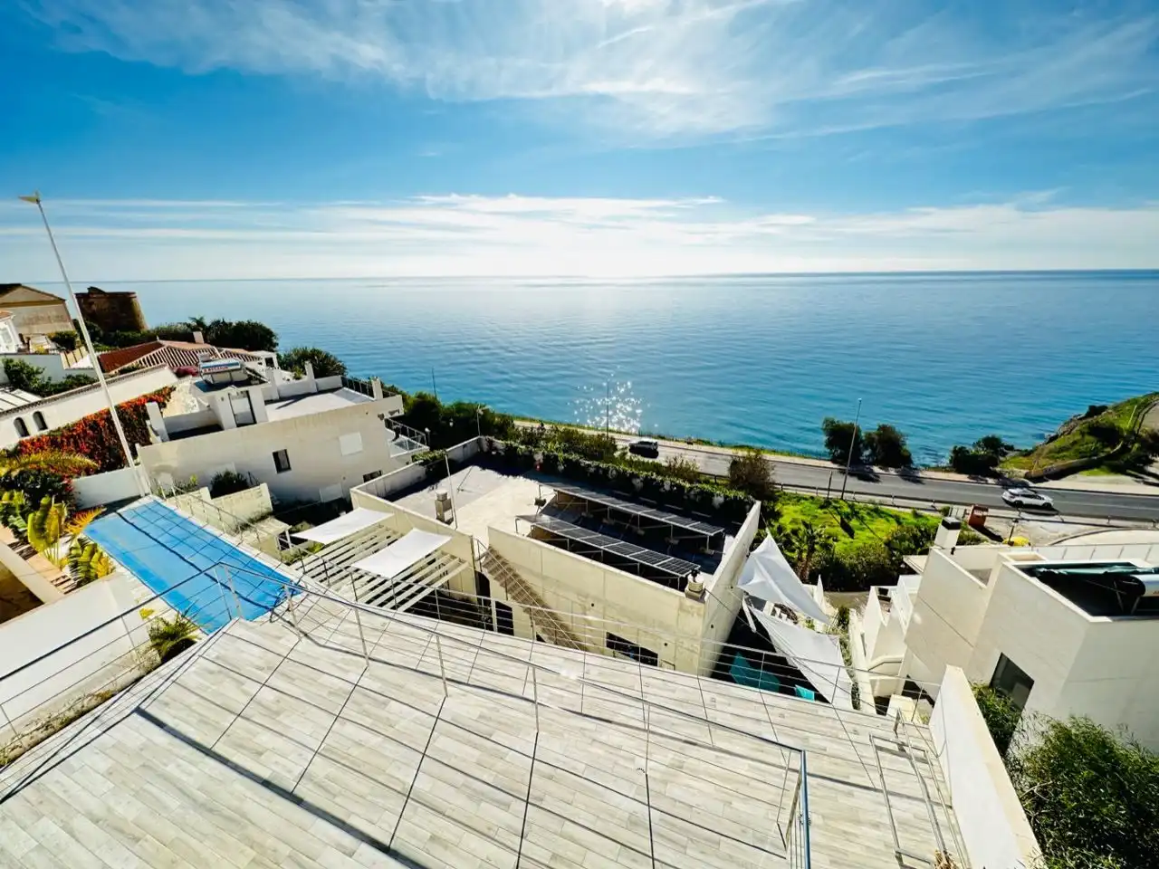 Terrassa de Casa o xalet en venda en Nerja amb Aire condicionat, Jardí privat i Traster