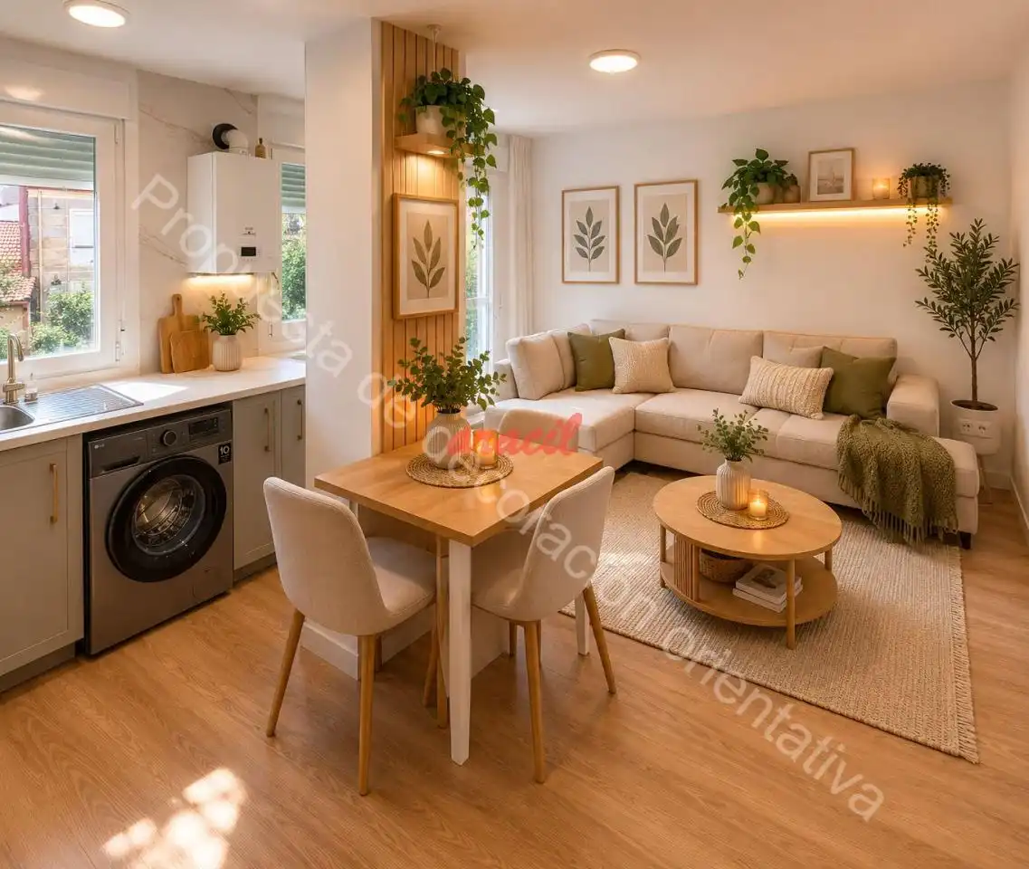 Wohnzimmer von Wohnung zum Verkauf in Ourense Capital  mit Heizung, Abstellraum und Balkon