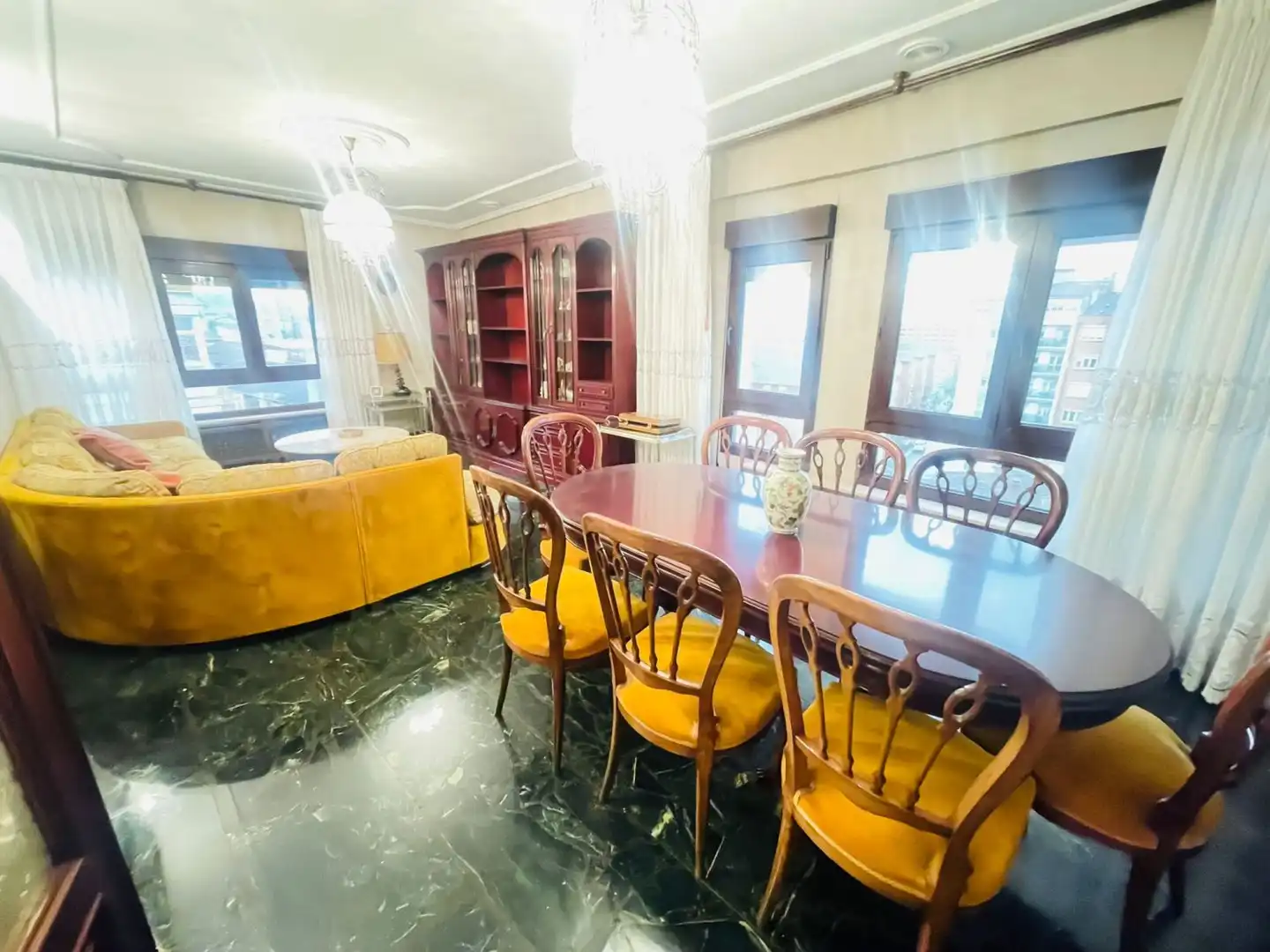Dining room of Flat for sale in Gijón   with Heating and Terrace