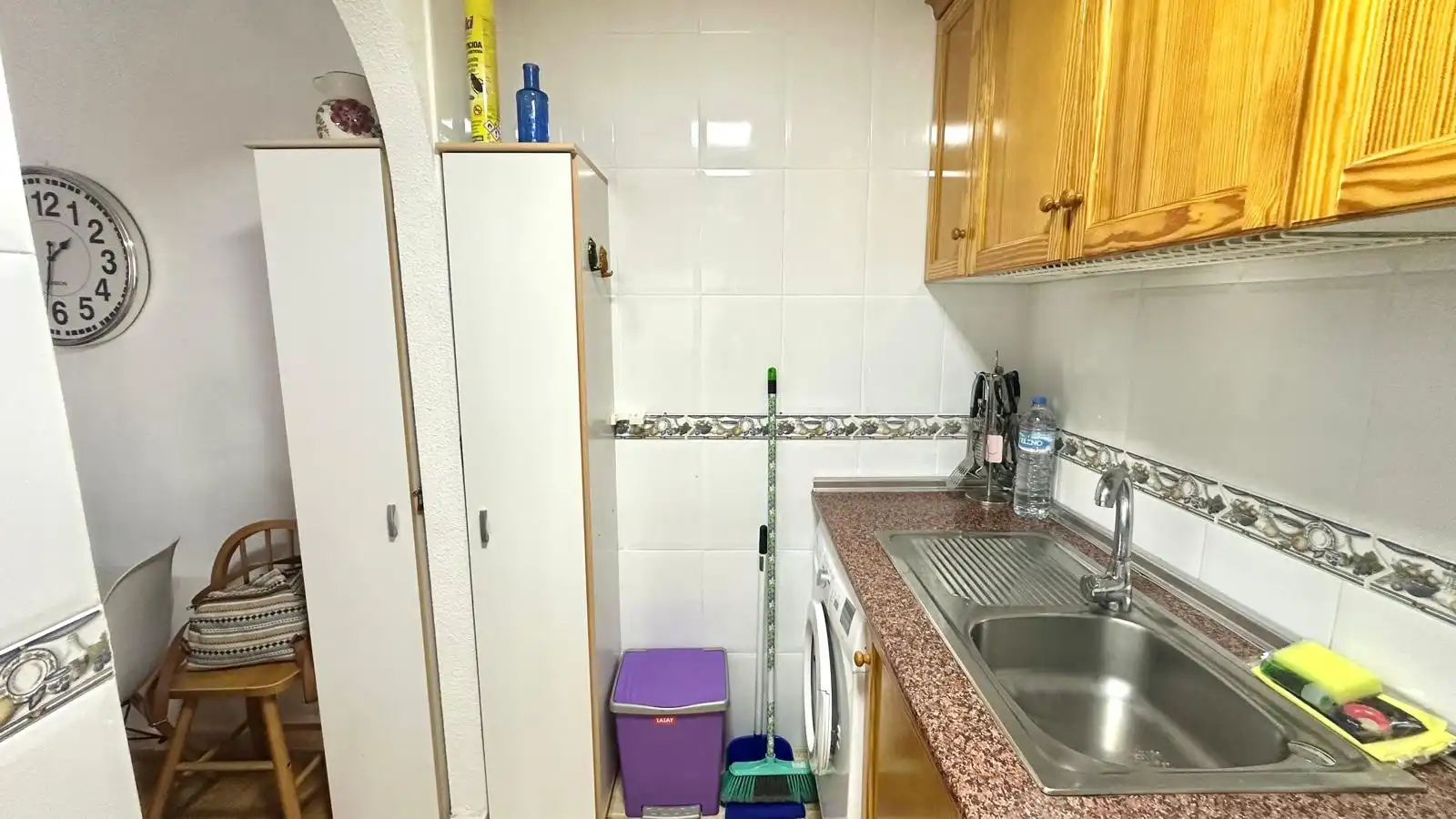 Kitchen of Flat for rent in Torrevieja  with Heating, Furnished and Washing machine