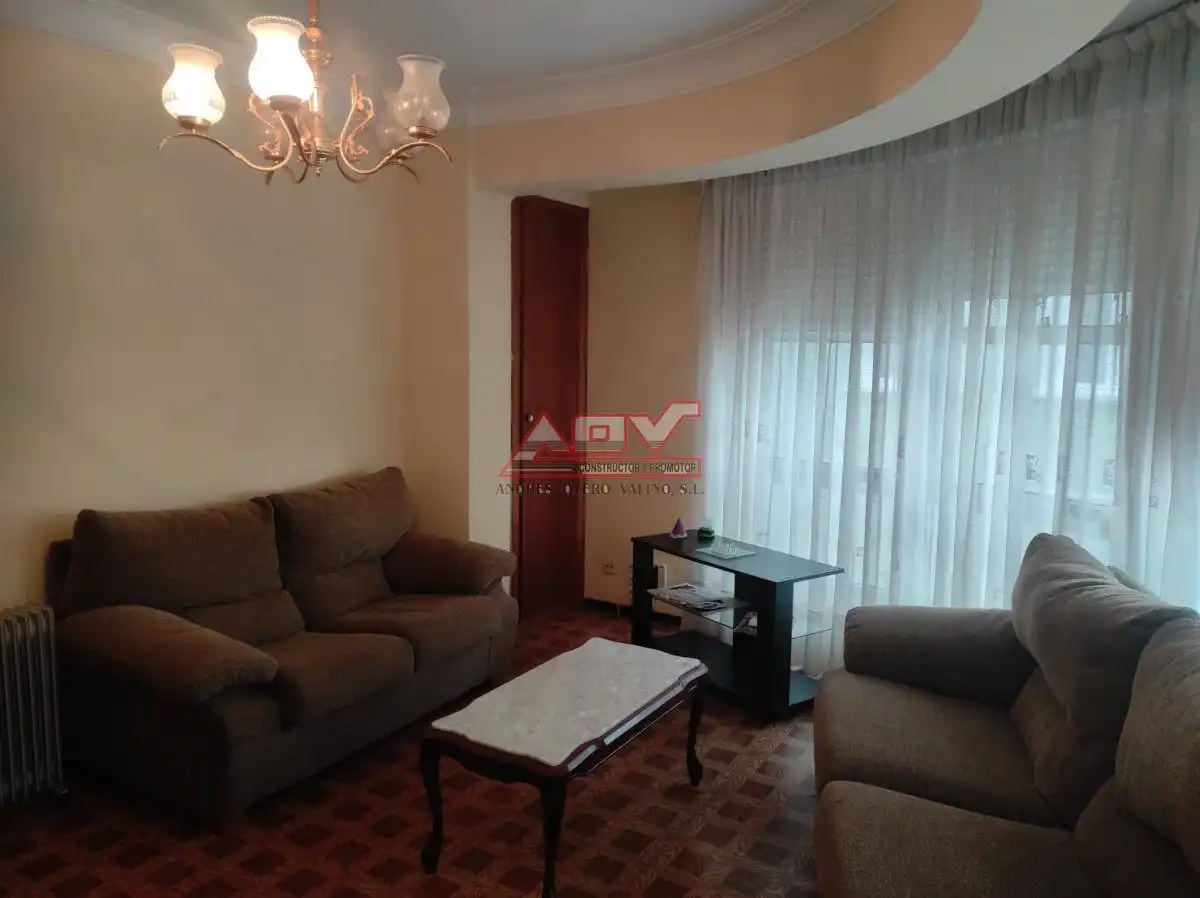 Sala de estar de Piso de alquiler en Ferrol con Aire acondicionado, Amueblado y Balcón