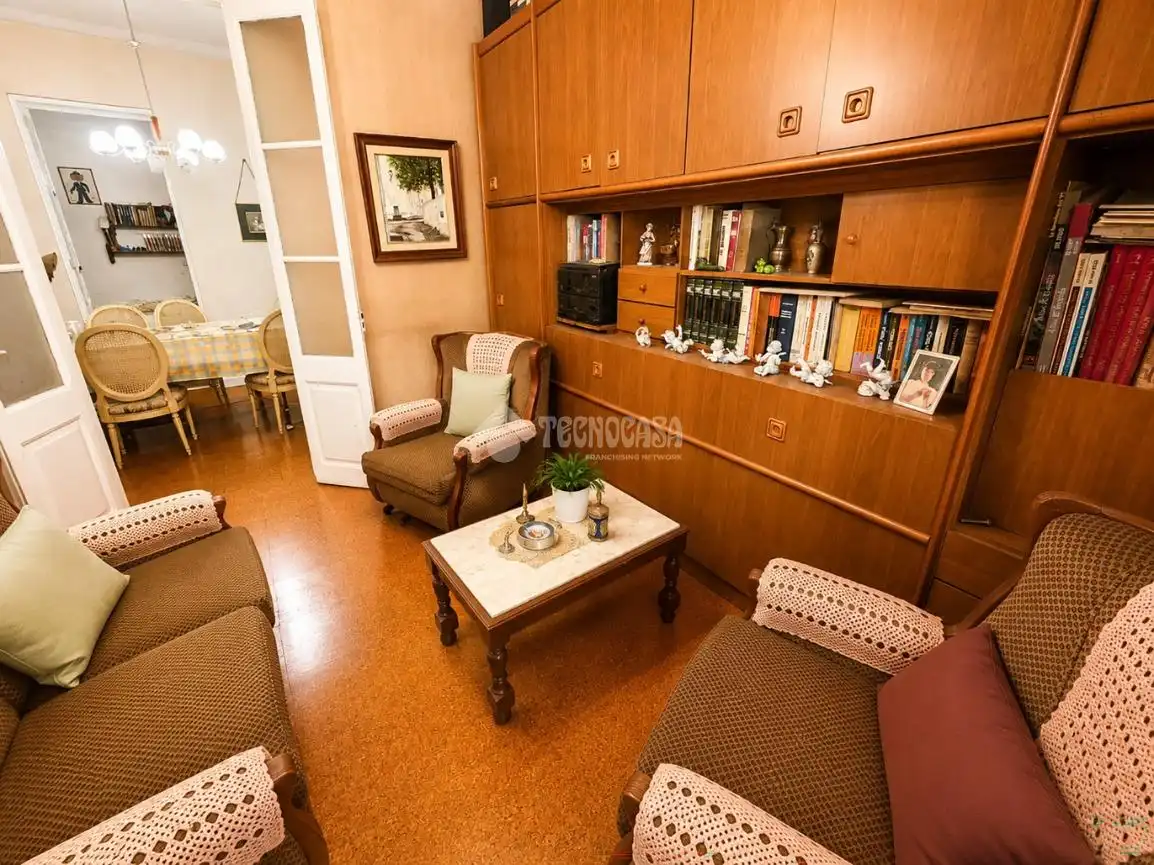 Sala de estar de Piso en venta en Barcelona con Calefacción y Terraza