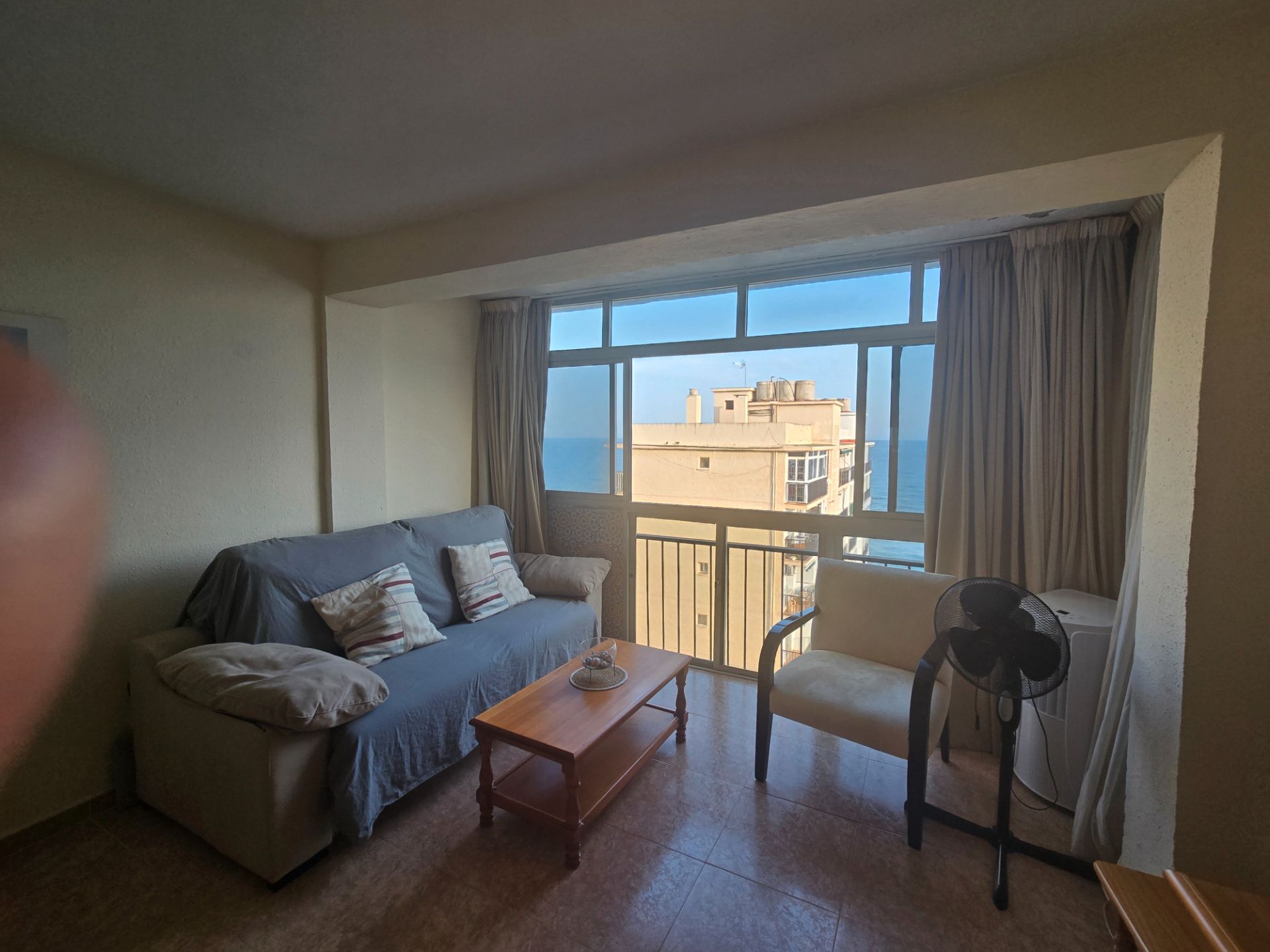 Living room of Flat for sale in Mijas  with Private garden, Terrace and Swimming Pool